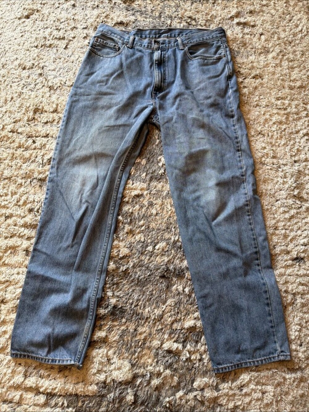LEVI’S 505 Regular Fit Straight Leg Mid Rise Medium Wash Men’s 38x34
